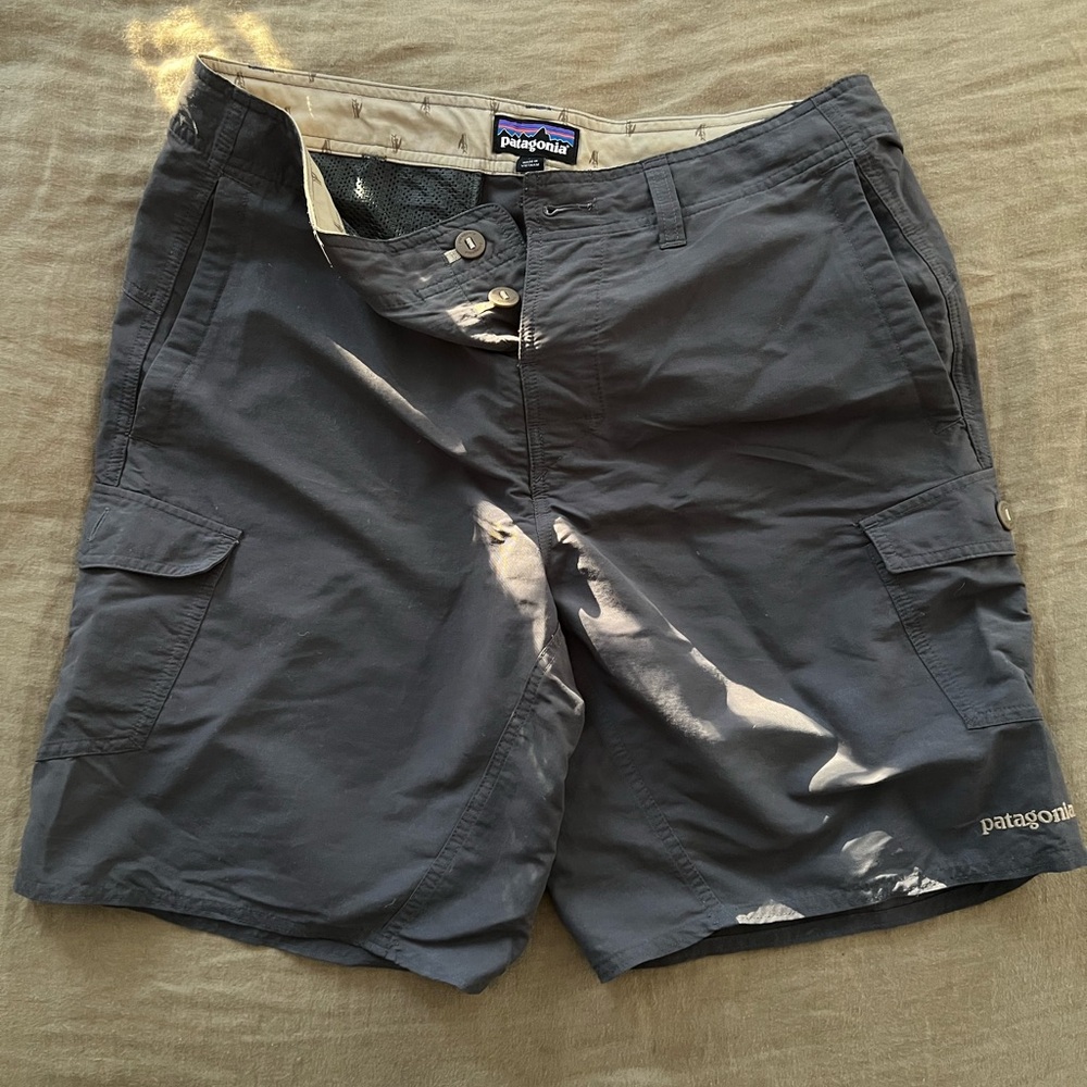 Patagonia Boardshorts - 34x8 - Forge Grey - Swim Trunks